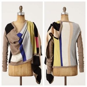 Anthropologie Sparrow Cardigan Wrap Asymmetrical